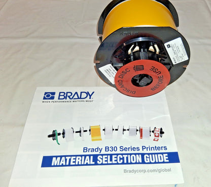 Brady Vinyl Label 2/1" x 100' Vinyl Yellow 142034