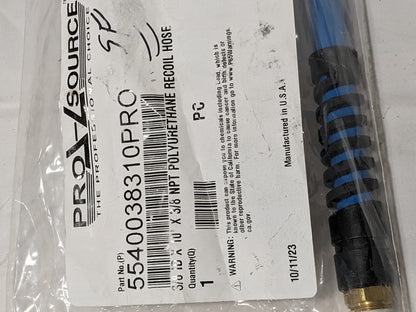 Pro-Source Coiled & Self Storing Hose 3/8" ID, 3/8 Thread, 10 ft L 5540038310PRO