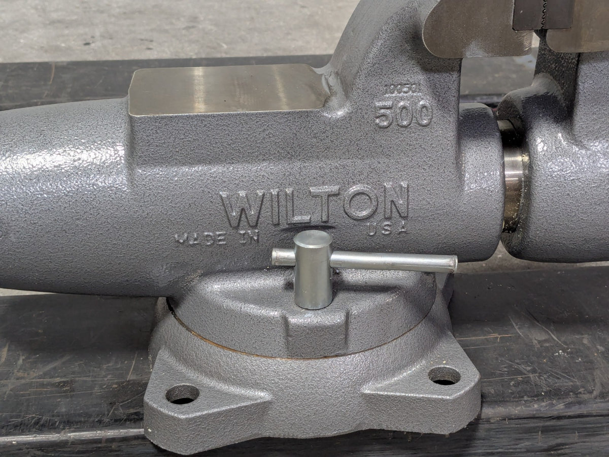 Wilton Round Channel Machinist Vise w/ Swivel Base 5" Jaw Width 8" Ope