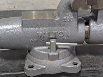 Wilton Round Channel Machinist Vise w/ Swivel Base 5" Jaw Width 8" Ope