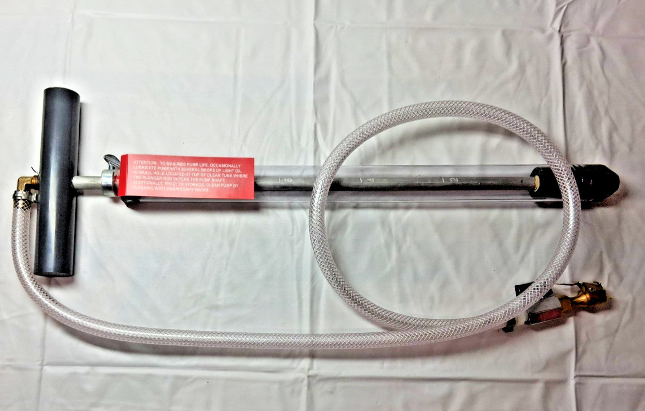 LiquiTube Aluminum Brass PVC & Plastic Hand Operated Drum Pump 10852211004073