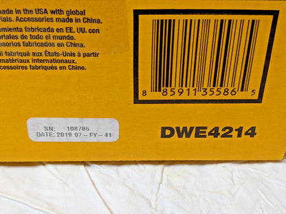 DEWALT Slide Switch Small Angle Grinder 4-1/2" (115mm) DWE4214