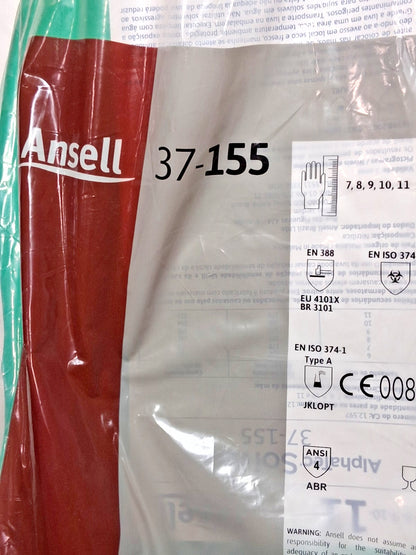 Ansell Nitrile Gloves AlphaTec Solvex Size 11 QTY96 37-155