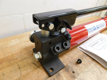 Pro-Grade Steel Manual Hydraulic Pump 1 Stage 1.594" Piston Dia PS-MH-HPC1-