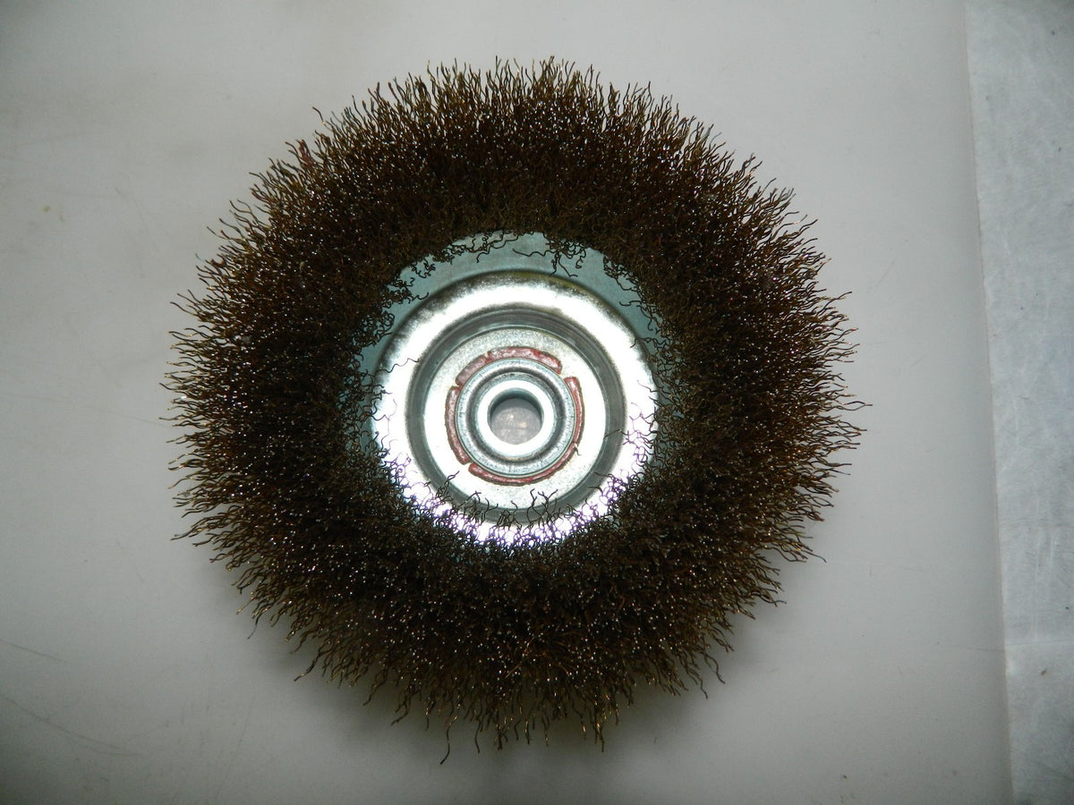 Hawk Crimped Steel Wire Cup Brush 5" Diam x M16x2 Hole Size  04186342
