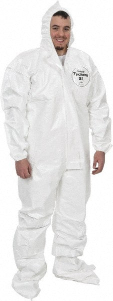(12) Dupont Disposable Coveralls Chemical & Bloodborne Pathogen SL122BWH2X001200