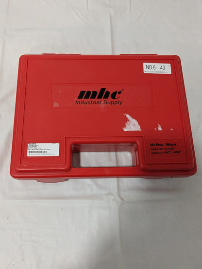 Class ZZ Plug Gage Set: 0.0610 to 0.2500", 190 Pc 616-81106