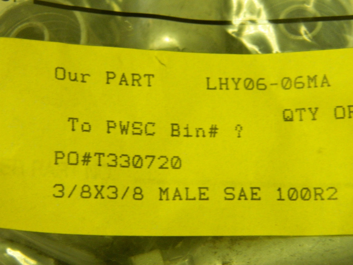 Hydraulic SAE 45 Flare Male Rigid Crimp Coupling Lot of 2 HY06-06MA