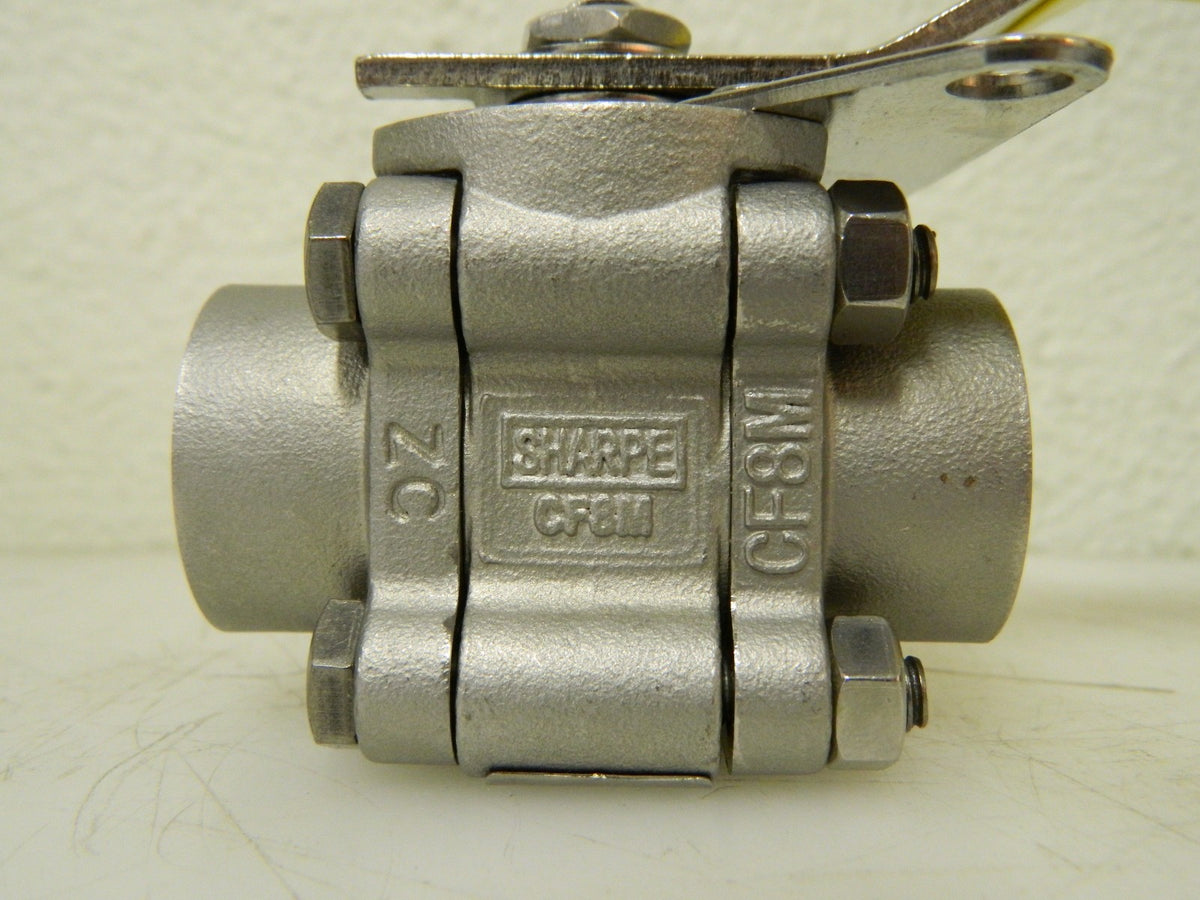 Sharpe 3 Piece Ball Valve 1/2" Max PSI 1000 84 CF8M