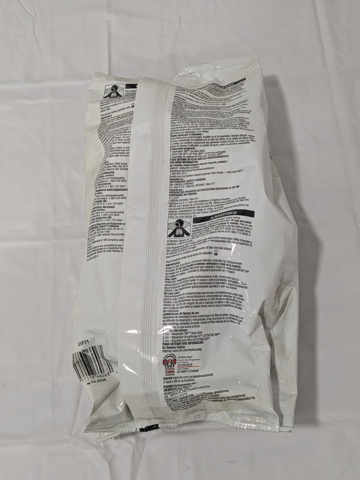 3M Half Facepiece Respirator with Cartridge: Sz Small 7000052079