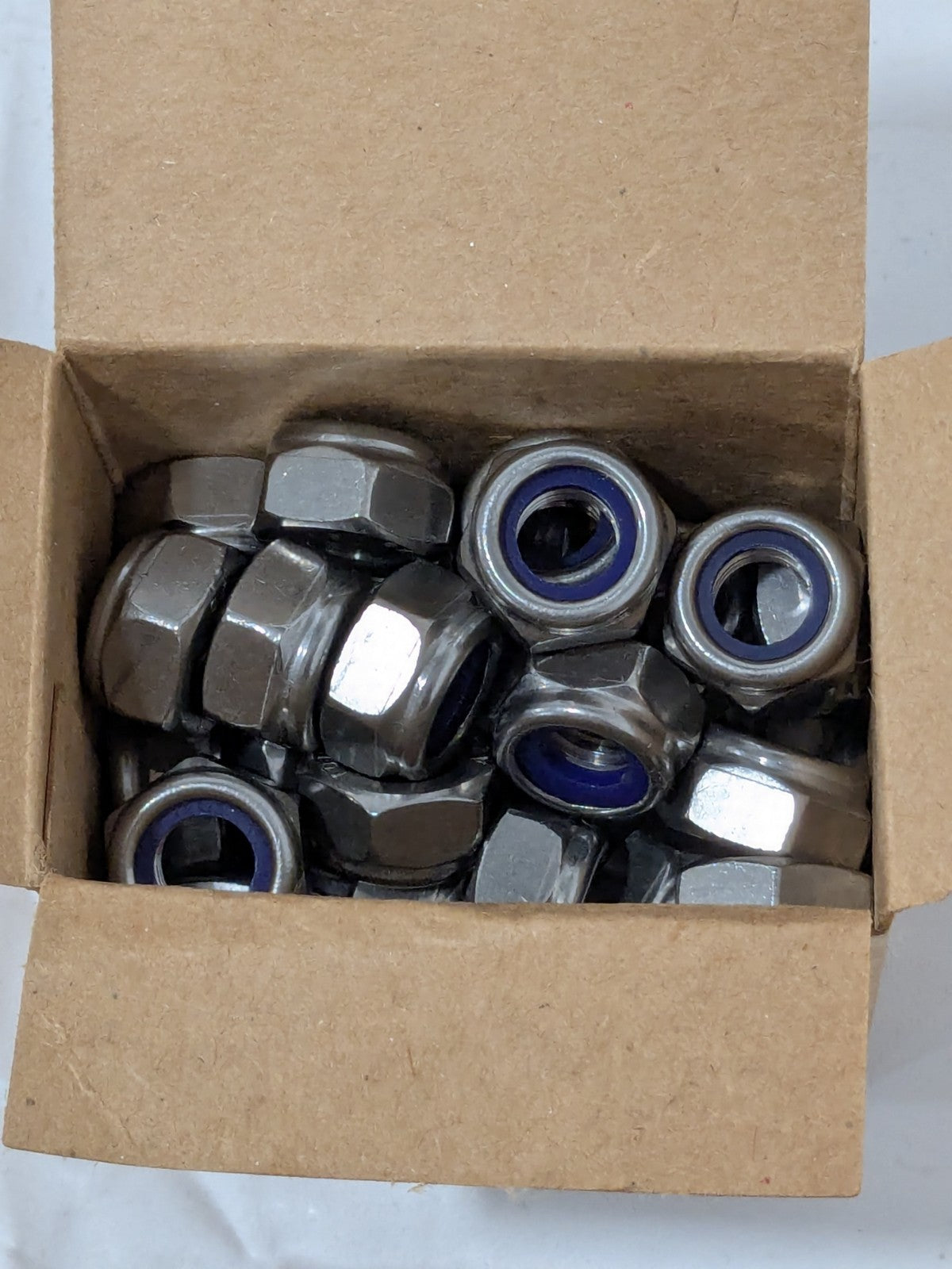 Hex Lock Nut: Nylon Insert, M10x1.5, Class 18-8/A2 Qty 50 MANL010CP