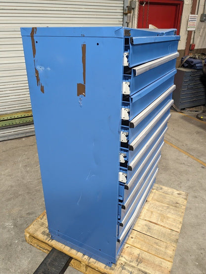 Lista 10 Drawer Modular Storage Cabinet 59 x 40 x 22 Steel Blue PARTS / REPAIR