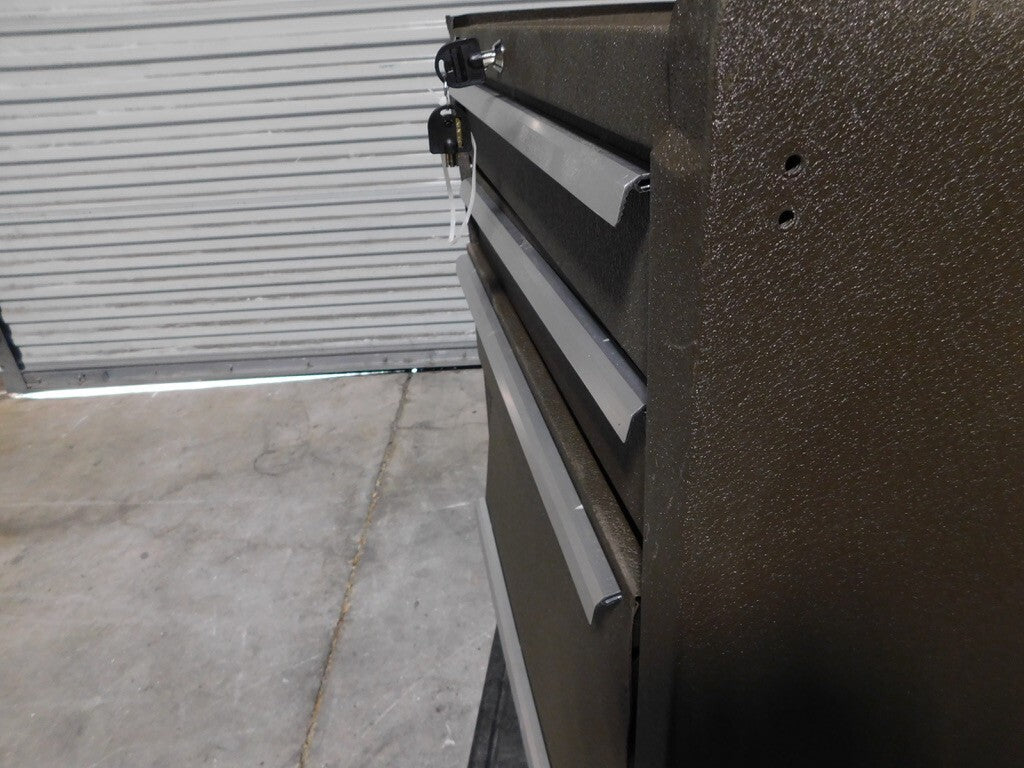 KENNEDY Steel Tool Roller Cabinet 3 Drawers Tubular Key Lock 273XB Damaged