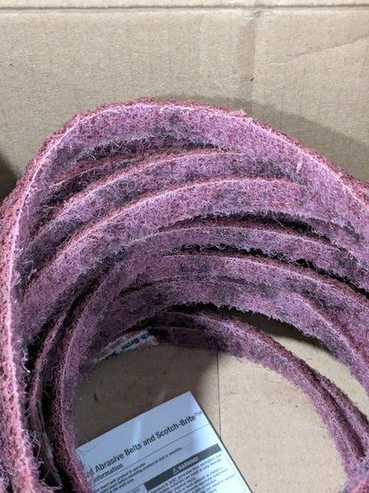 3M Abrasive Belt: 1/2" Wide, 18" OAL, Aluminum Oxide Box of 20 7000028454