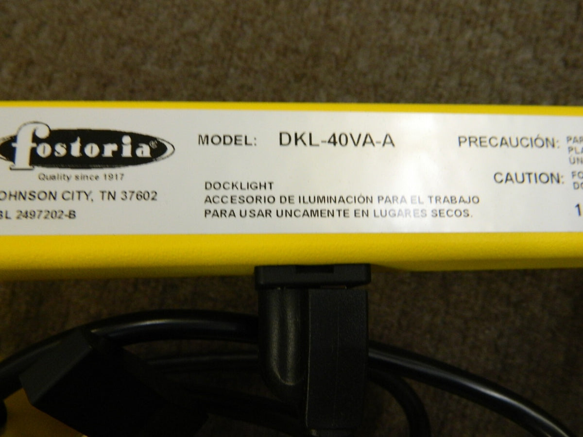 FOSTORIA Incandescent Task Light 40 Reach Pivot Arm Bracket DKL-40VA-A DAMAGED