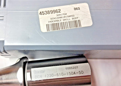 Iscar Steel Cham Drill Insert Coolant Through 1.2"DC 6.29"LU 2.68"LS 3201750