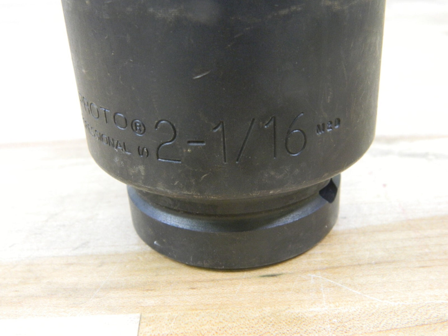 PROTO Impact Socket: 1" Drive 6-Point, 3-3/32" OAL Size 2-1/16" J10033