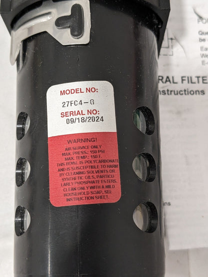 Coilhose Pneumatics 1/2F/R Combo With Gauge 27FC4-G