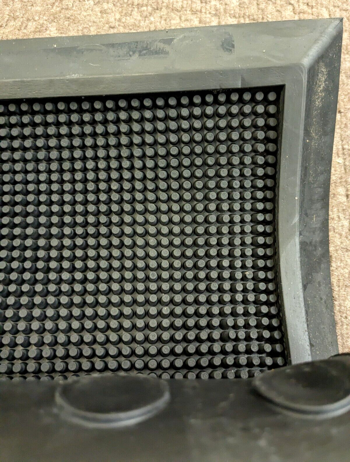 PRO-SAFE Indoor/Outdoor Black Entrance Mat Rubber Surface 2.66' L 390850900