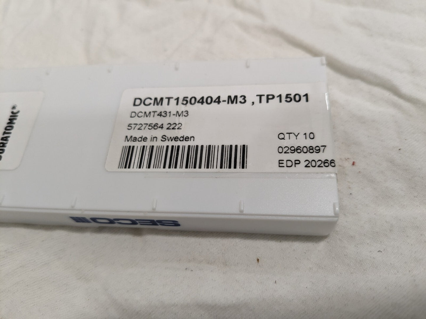 SECO Turning Insert: DCMT431-M3 TP1501, Carbide 02960897