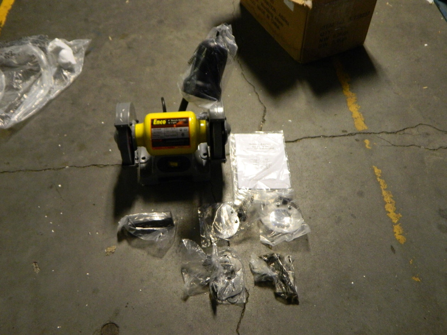 ENCO Bench Grinder: 6 Wheel Dia, 1/2 Arbor Hole Dia TDS-150CL