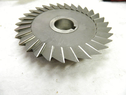 Precision HSS 6" x 1" Single Angle Mill Cutter Arbor Connection 032006