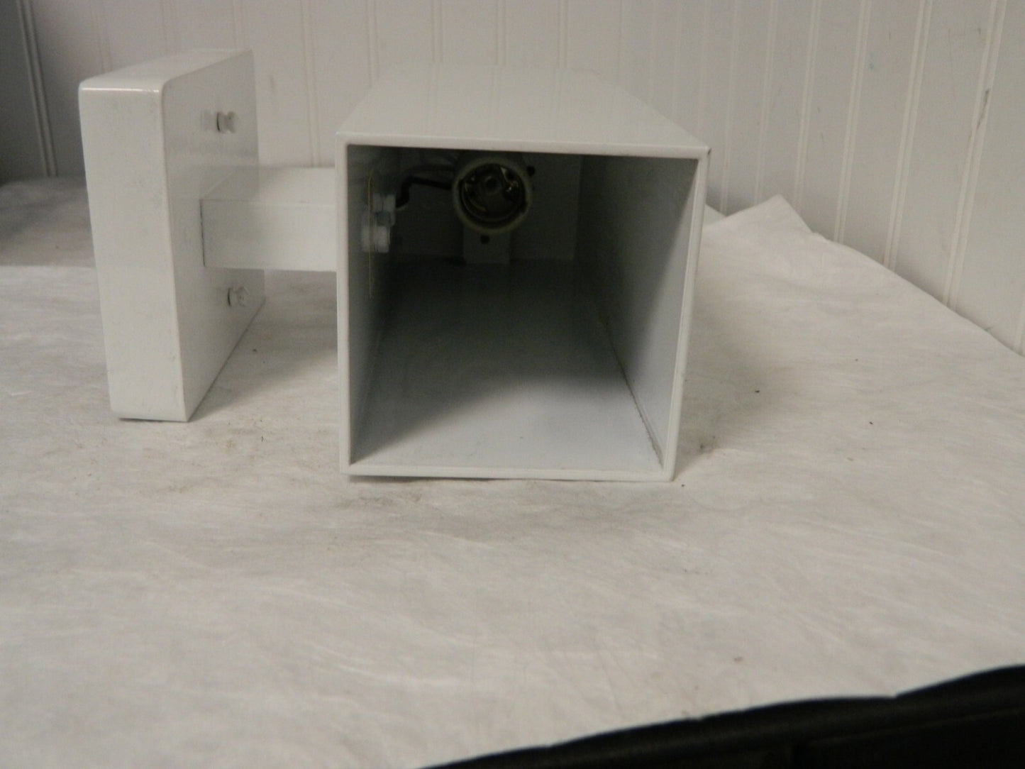 Primelite Wall Down Light Fixture White Height 10" Extension 7" Width