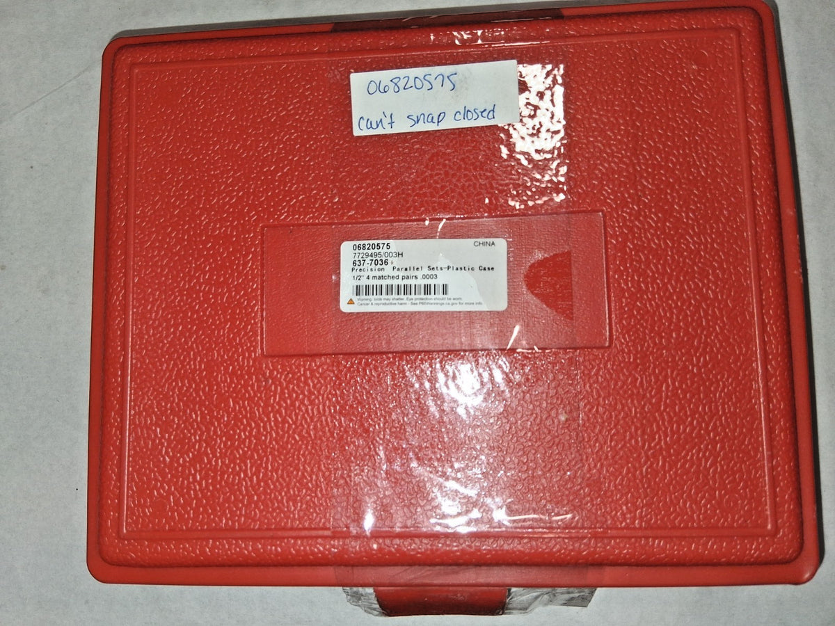 Precision Parallel Long Tool Steel Parallel Set 8 Piece 6 Inch 637-7036