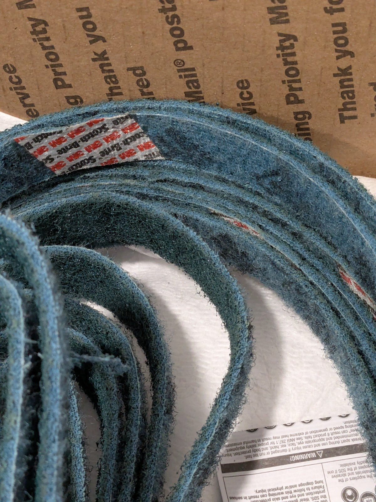 3M Abrasive Belt: 1" Wide, 42" OAL, Aluminum Oxide Qty 7 7100017820