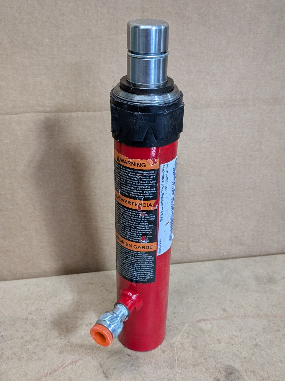 Pro Source Hydraulic Pump and Cylinder Kit 10 Ton Capacity 10,000 PSI Max.