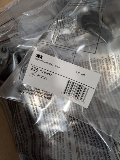 3M Clear Shade 10 Polycarbonate Face Shield Box of 10 7000103812