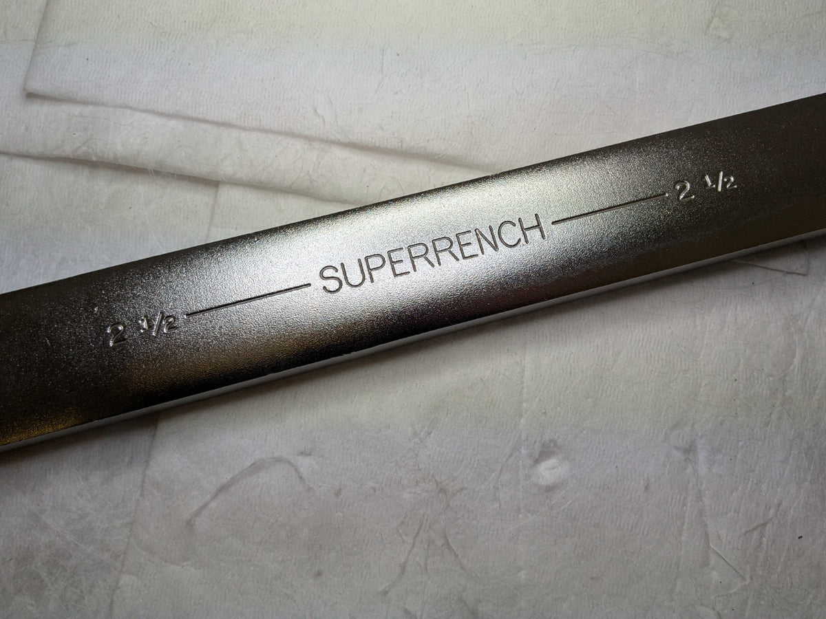 Williams 2-1/2" Combination Wrench 12-Point 29-15/16" OAL Satin Chrome