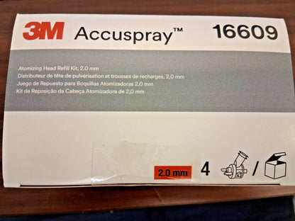3M Accuspray Atomizing Heads 4PK For Use With HGP Spray Gun 16609