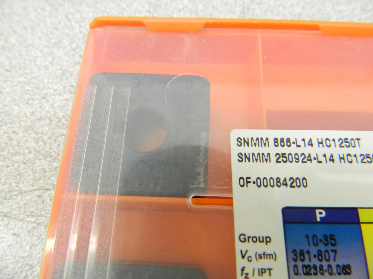 Hertel Turning Inserts, SNMM866-L14, Grade HC1250T Qty 5 42801761