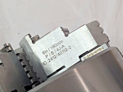 Hertel 6" Semi-Steel 4 Jaw Self-Centering Lathe Chuck Plain Back 1-203-0600