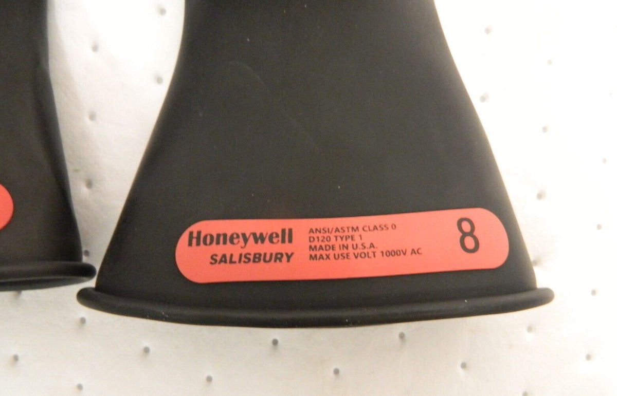 Salisbury by Honeywell Class 0 Size M 8 11" Long Rubber Lineman's Gloves E011B/8