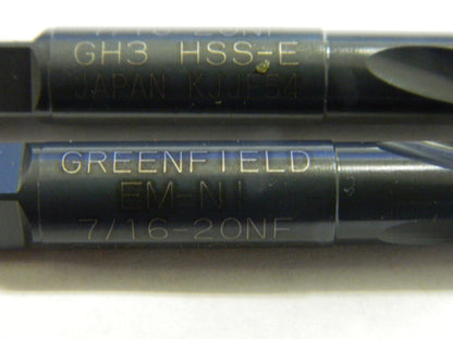 Widia GTD #87520 7/16-20 H3 3FL EMNI Oxide Nitride Spiral Flute Tap Bottom