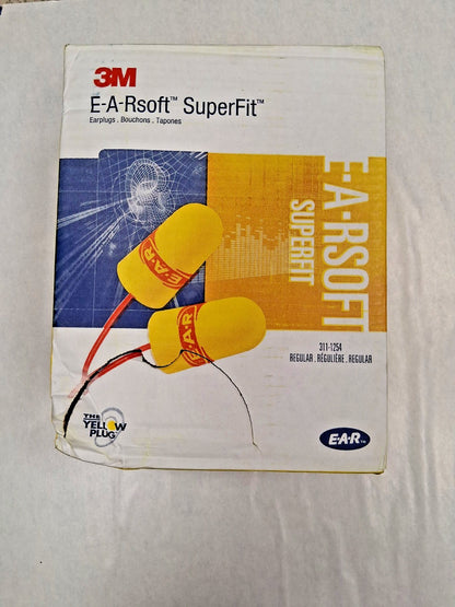 3M Earplugs QTY200 Corded Foam Roll Down 33 dB 7000002307