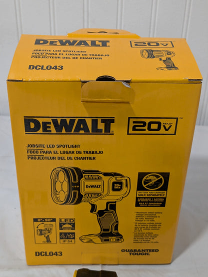 DeWALT Cordless Work Light: 20V, 1,000 Lumens DCL043 TOOL ONLY