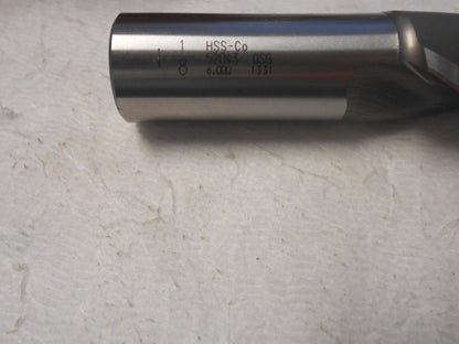 OSG 1-1/8" x 7/8" x 1-5/8"x 3-7/8" 2-Flute Bright HSSco End
