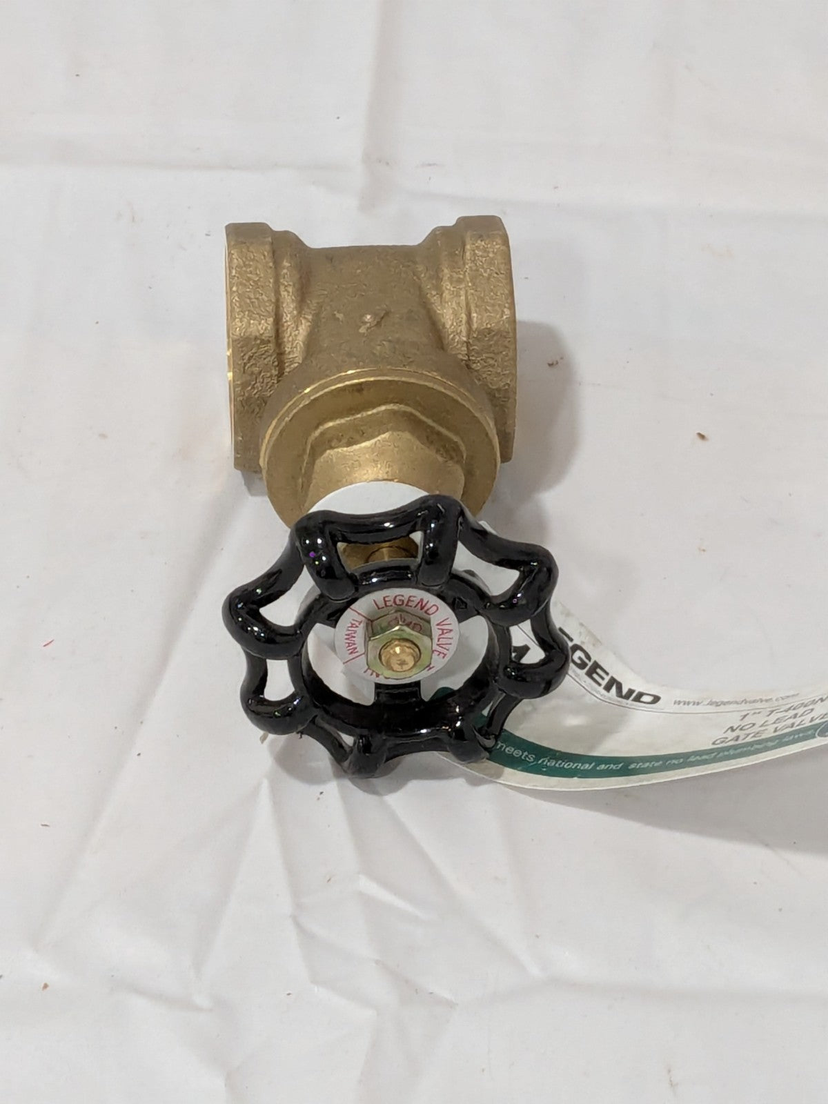 Legend Gate Valve: 1" Pipe, FNPT x FNPT, Brass 104-465NL
