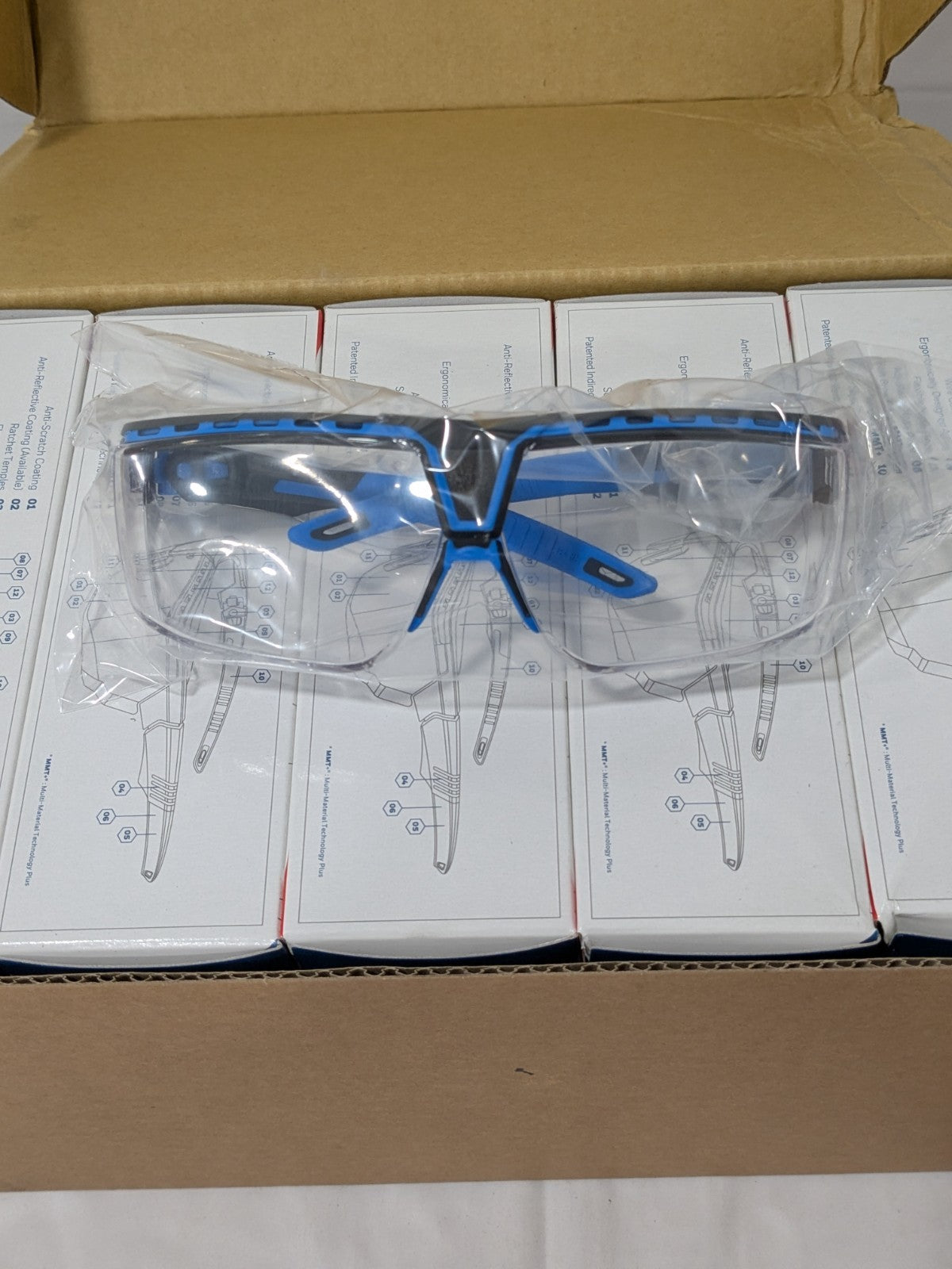 UVEX Safety Glasses: Clear Lens Color, Half-Frame Qty 10 S3853