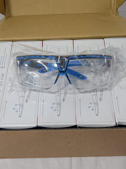 UVEX Safety Glasses: Clear Lens Color, Half-Frame Qty 10 S3853