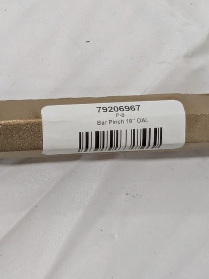 AMPCO 18" OAL Pinch Bar 1" Tip, Aluminum Bronze P-9