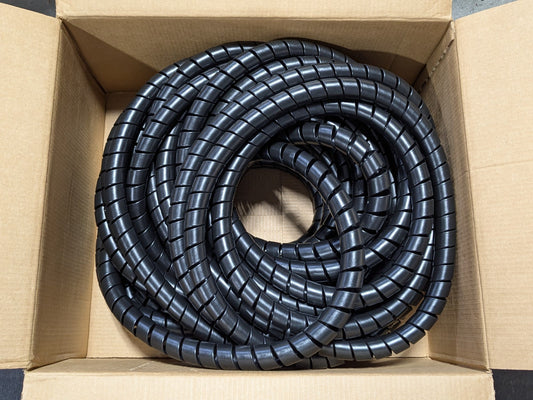 Atlantex Black Spiral Guard Wrap for Hoses 100 Ft. x 1-1/4 In. SGW20-30
