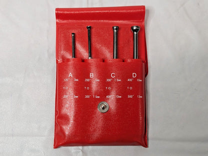 SPI 4 Piece Half-Ball Small Hole Gage Set 1/8" to 1/2" Range 30-425-3