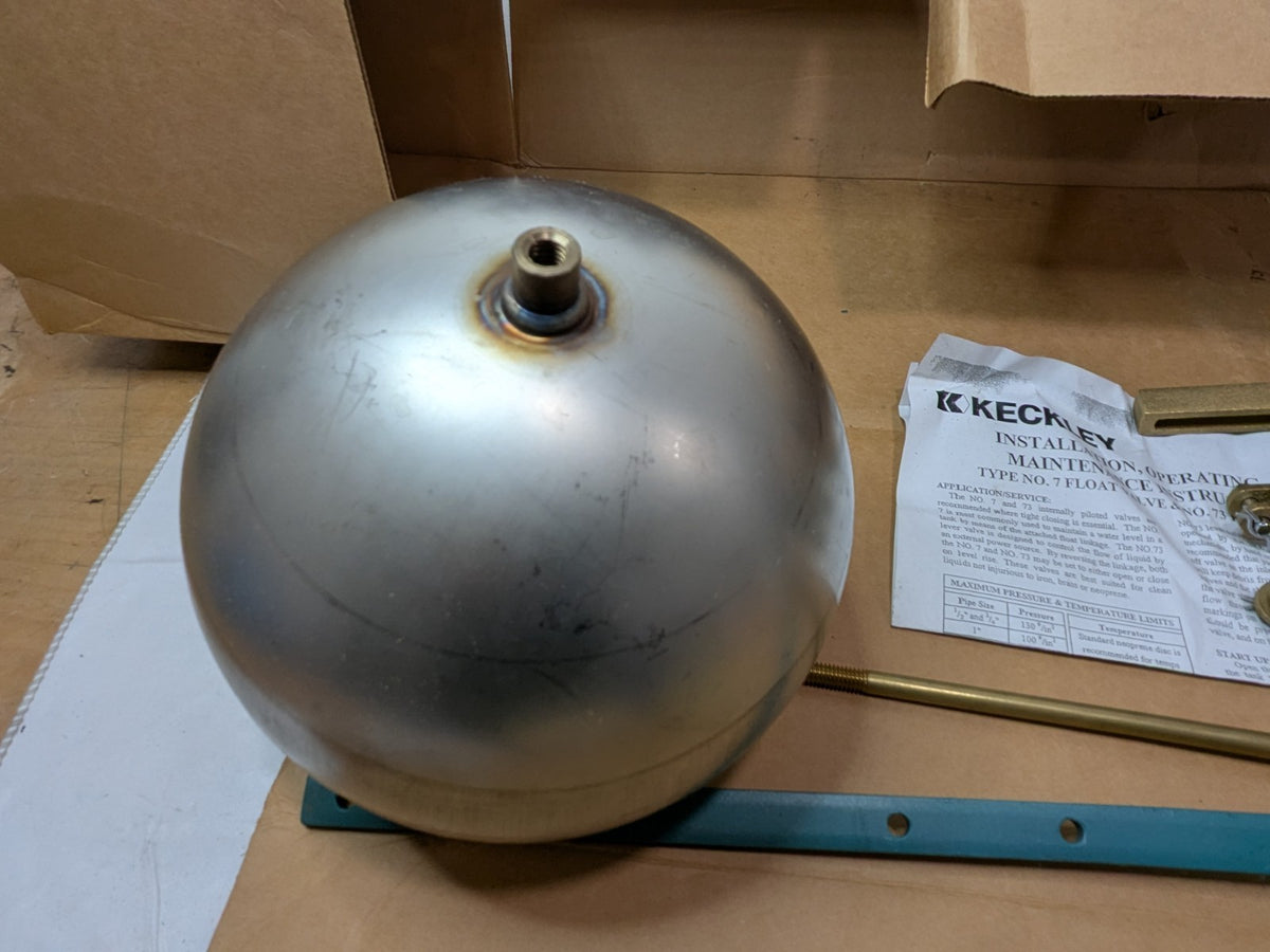 Keckley Type 7 Single Seat Float Valve Bronze Body & Bronze Trim 3/4 27 SG-BBBT