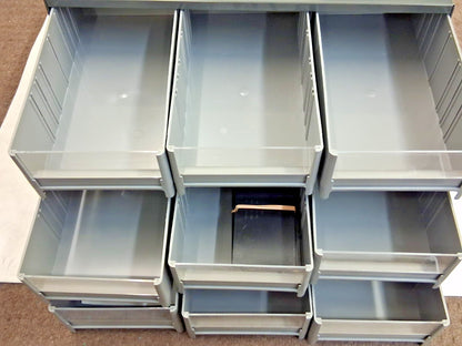 Akro-Mills 9 Drawer Small Parts Modular Steel Frame Storage Cabinet 19909