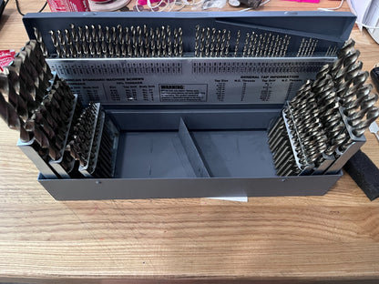 Hertel Jobber Length Drill Bits, 115 Pc, 0.04" Drill Bit Sizes135 INCOMPLETE