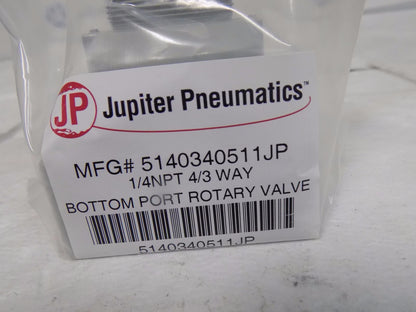 Jupiter Pneumatics Mechanical Rotary Valve 1/4" NPT 4-3 Position 5140340511